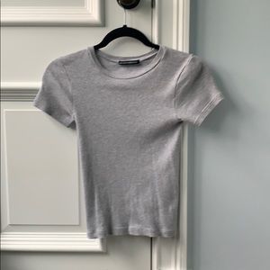 Brandy Melville plain grey t-shirt